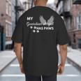 My Angel Has Paws Shirt Pet Memorial Cat Dog Dad Mom Men Women Girls Kids Big And Tall Men's T-Shirt Back Print