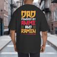 Anime Fathers Day Japanese Manga Otaku Kawaii Anime Dad Big And Tall Men's T-Shirt Back Print