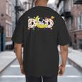 Astronaut Dad Space Birthday Planets Party Matching Family Big And Tall Men's T-Shirt Back Print