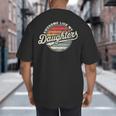 Awesome Like My Daughters Vintage Dad Quote Father Day Big And Tall Men's T-Shirt Back Print