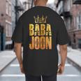 Baba Joon Persian Dad Iran Quote Iranian Fathers Day Big And Tall Men's T-Shirt Back Print