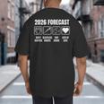 Baby Coming Soon 2026 Forecast Baby Shower New Dad Mom Big And Tall Men's T-Shirt Back Print