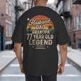 Back Legend Husband Dad Grandpa 77 Year Old 77th Birthday Big And Tall Men's T-Shirt Back Print Back Legend Husband Dad Grandpa 77 Year Old 77th Birthday Big And Tall Men's T-Shirt Back Print