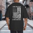 ON Back I Have Two Titles Dad Papa Fathers Day Grandpa Papa Big And Tall Men's T-Shirt Back Print
