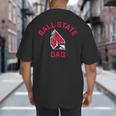 Ball State University Cardinals Arched Dad Big And Tall Men's T-Shirt Back Print