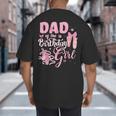 Ballerina Bday Dance Dad Of The Birthday Girl Ballet Dancer Big And Tall Men's T-Shirt Back Print