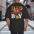 Basketball DAD Of The Birthday Boy Family Matching Big And Tall Men's T-Shirt Back Print