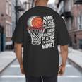 Basketball Mom Or Dad Basketball Parent Big And Tall Men's T-Shirt Back Print