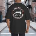 BBQ Dad Smoking Meat Smoker Barbecue Dad Apparel Big And Tall Men's T-Shirt Back Print
