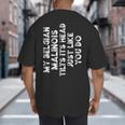 Belgian Malinois Mom Dad Dog Lover Women Men Kids Big And Tall Men's T-Shirt Back Print