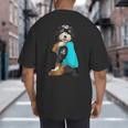 Bernedoodle I Love Dad Tattoo Apparel Dog Dad Dads Big And Tall Men's T-Shirt Back Print
