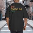 Best Chiweenie Dad Ever Dog Breed Father's Day Canine Puppy Big And Tall Men's T-Shirt Back Print