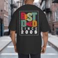 Best Dad Since 2009 Fathers Day Retro Vintage Big And Tall Men's T-Shirt Back Print