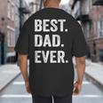 Best Dad EverShirt Men Husband Big And Tall Men's T-Shirt Back Print
