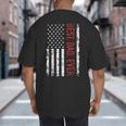Best Dad Ever US American Flag Gift For Father's Day Short Sleeve Big And Tall Men's T-Shirt Back Print Best Dad Ever US American Flag Gift For Father's Day Short Sleeve Big And Tall Men's T-Shirt Back Print