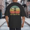 Best Dad By Par Disc Golf Father's Day Big And Tall Men's T-Shirt Back Print