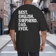 Best English Shepherd Dad Ever Dog Owner Daddy Father's Day Big And Tall Men's T-Shirt Back Print