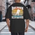 Best Puckin Billet Dad Hockey Big And Tall Men's T-Shirt Back Print