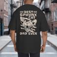Best Sphynx Cat Dad Ever Apparel For Animal Lover Men Women Big And Tall Men's T-Shirt Back Print
