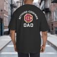 Bethune-Cookman University Wildcats Arched Dad Big And Tall Men's T-Shirt Back Print