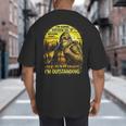 Bigfoot Outdoor Hiking Dad Joke Im Outstanding Sasquatch Big And Tall Men's T-Shirt Back Print