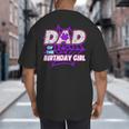 Birthday Girl Dad Of The Birthday Girl Spider Birthday Party Big And Tall Men's T-Shirt Back Print Birthday Girl Dad Of The Birthday Girl Spider Birthday Party Big And Tall Men's T-Shirt Back Print