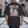 Bonus Dad Of The Birthday Fairy 1St Birthday Girl Party Big And Tall Men's T-Shirt Back Print