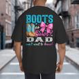 Boots Or Bows Dad Loves You Gender Reveal Party Big And Tall Men's T-Shirt Back Print