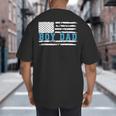 Boy Dad Proud Dad Of Boy Father Of Boy Shirt For Dad US Flag Big And Tall Men's T-Shirt Back Print