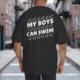 My Boys Can Swim T-Shirt First Time Dad To Be Big And Tall Men's T-Shirt Back Print My Boys Can Swim T-Shirt First Time Dad To Be Big And Tall Men's T-Shirt Back Print