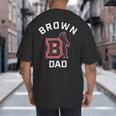 Brown University Bears Arched Dad Big And Tall Men's T-Shirt Back Print