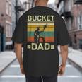 Bucket Dad Softball Dad Baseball Coach Father's Day Big And Tall Men's T-Shirt Back Print