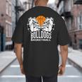 Bulldogs Basketball Shirt Basketball Mom Dad Players Tshirt Big And Tall Men's T-Shirt Back Print