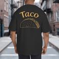 Burrito Taco Taquito Dad Mom Child Baby Matching Family Big And Tall Men's T-Shirt Back Print