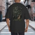 Camo Deer American Flag Graphic Hunting Men Dad Boys Big And Tall Men's T-Shirt Back Print