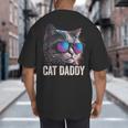 Cat Daddy Shirt Cat Sunglasses Cool Cat Dad Men Father Big And Tall Men's T-Shirt Back Print Cat Daddy Shirt Cat Sunglasses Cool Cat Dad Men Father Big And Tall Men's T-Shirt Back Print
