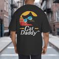 Cat Daddy Vintage 80s Style Cat Retro Sunglasses Distressed Big And Tall Men's T-Shirt Back Print Cat Daddy Vintage 80s Style Cat Retro Sunglasses Distressed Big And Tall Men's T-Shirt Back Print
