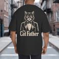 Cat Lover The CatFather Cat Dad Big And Tall Men's T-Shirt Back Print Cat Lover The CatFather Cat Dad Big And Tall Men's T-Shirt Back Print