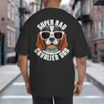 Cavalier King Charles Spaniel Dad Father’s Day Big And Tall Men's T-Shirt Back Print