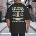 Cement Worker Life Concrete Finisher Dad Father Big And Tall Men's T-Shirt Back Print