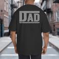 Checkered Dad Dad Father's Day Big And Tall Men's T-Shirt Back Print