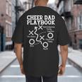 Cheer Dad Cheerleader Playbook Big And Tall Men's T-Shirt Back Print Cheer Dad Cheerleader Playbook Big And Tall Men's T-Shirt Back Print