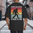 Cheer Dad Cheerleading Bigfoot Big And Tall Men's T-Shirt Back Print
