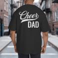 Cheer Dad Green Cheerleading Matching Parents Big And Tall Men's T-Shirt Back Print