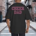 Cheer Dad Pink Cheerleading Big And Tall Men's T-Shirt Back Print