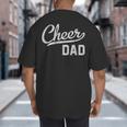 Cheer Dad Proud Cheerleading Dad Small Big And Tall Men's T-Shirt Back Print