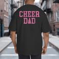 Cheer Dad Vintage Retro Cheerleading Pink Big And Tall Men's T-Shirt Back Print