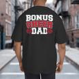 Cheer Stepdad Bonus Cheer Dad Red Big And Tall Men's T-Shirt Back Print