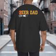 Cheerleader Dad Beer Cheerleading Cheer Dad Big And Tall Men's T-Shirt Back Print