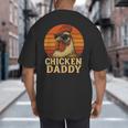 Chicken Daddy Vintage Chicken Dad Farmer Poultry Farmer Big And Tall Men's T-Shirt Back Print Chicken Daddy Vintage Chicken Dad Farmer Poultry Farmer Big And Tall Men's T-Shirt Back Print